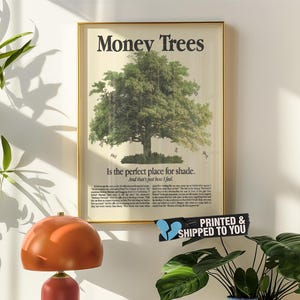 Póster publicitario vintage de Kendrick Lamar "Money Trees", impresión retro, póster con lista de canciones, póster físico, Good Kid Maad City