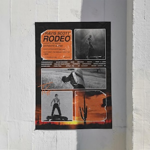 Travis Scott Album Cover Art ""Rodeo"" Poster, Cactus Jack Merch, Travis Scott Druck, Rapper Drucke Astroworld Rodeo Utopia Musik Druck."