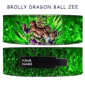 Goku Anime Leather Lever Belt: Custom Powerlifting Gym Belt