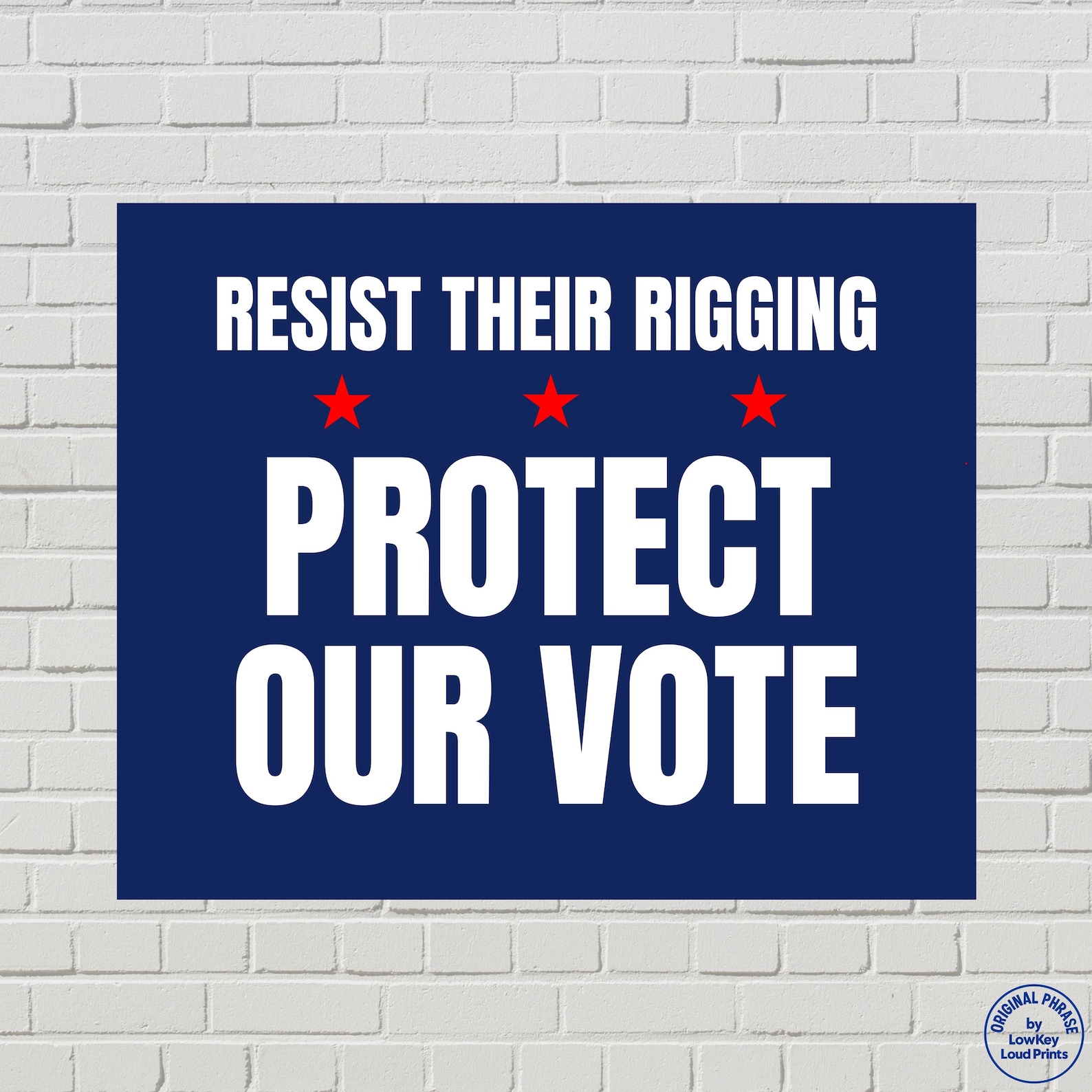 Voting Rights Protest Poster, Protect Our Vote Sign, Anti-trump ...