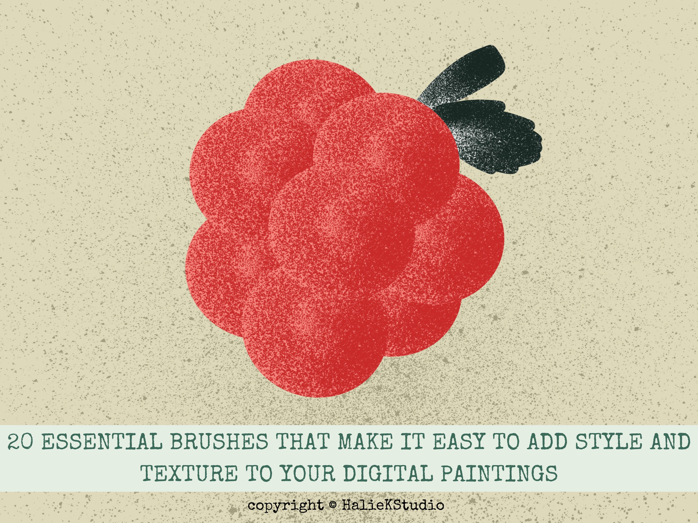 Grain Texture Procreate Brush Set: Digital Art Brushes (downloadable ...