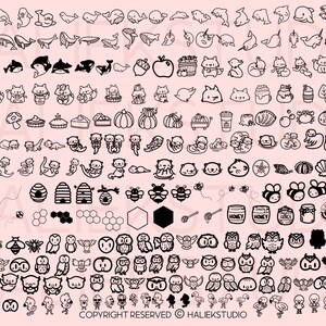 700+ Animal SVG Bundle - Cute Kawaii Animals in SVG, Png, Dxf, or Eps ...