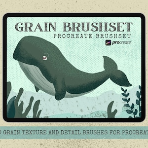 Grain Texture Procreate Brush Set: Digital Art Brushes (Downloadable File)