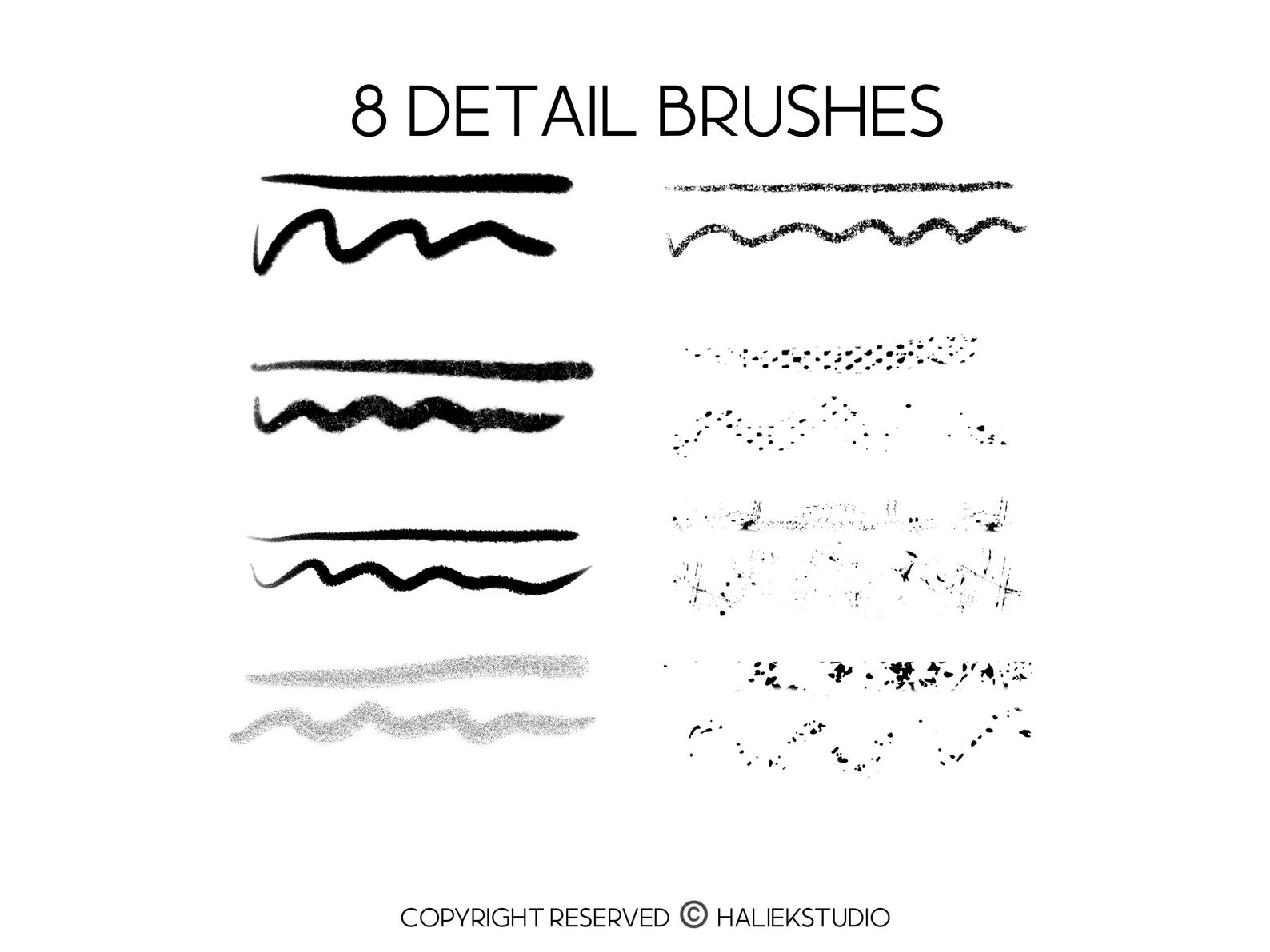 Grain Procreate Texture Brush Set, Procreate Pencil Brush, Texture for