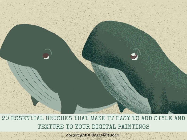 Grain Texture Procreate Brush Set: Digital Art Brushes (downloadable ...