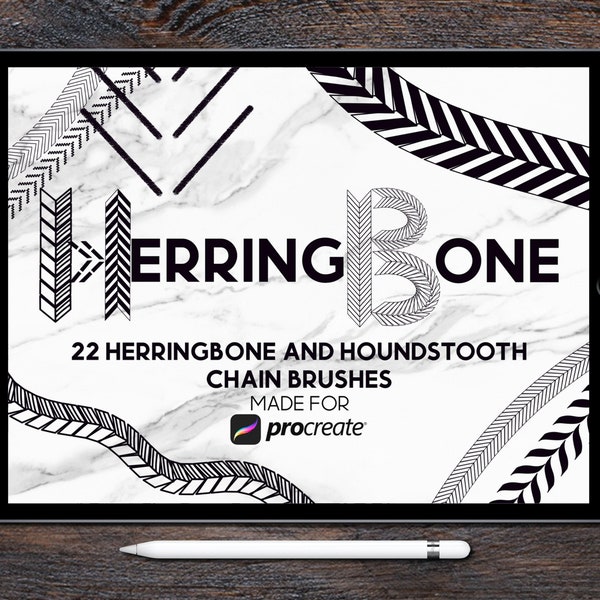 Herringbone Chain Brush Set for Procreate