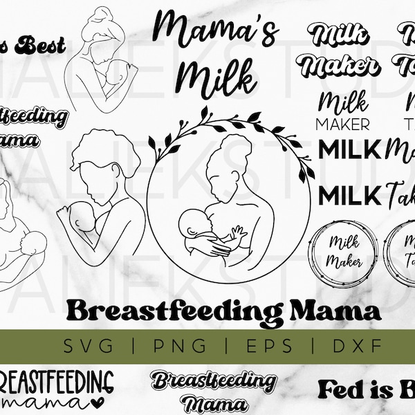 18 Breastfeeding Mama SVG Images | Lactation Sticker SVG File |  Breastfeeding clipart | Hand drawn | Cricut, Silhouette Cut files