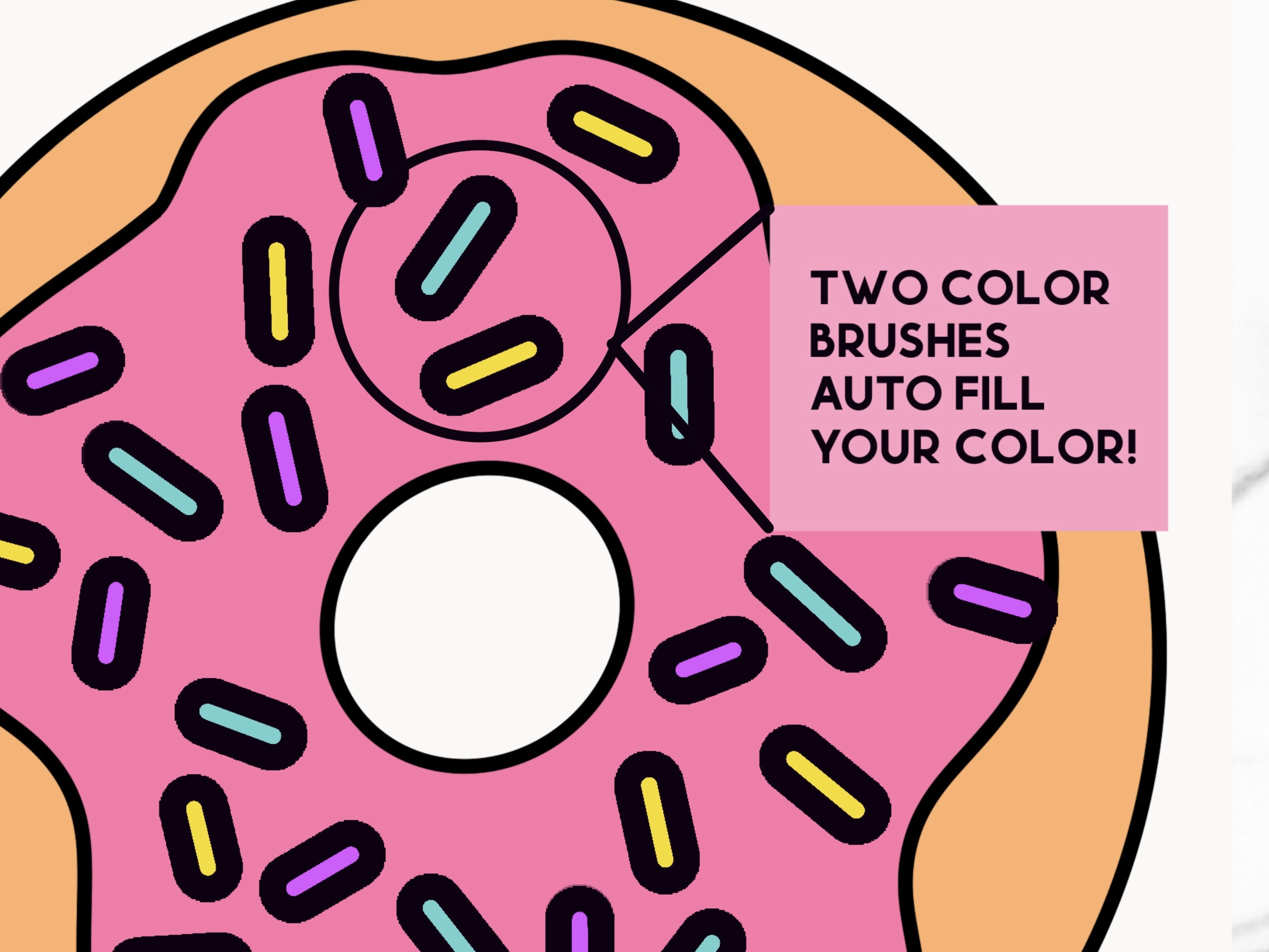 Procreate Outline and Two Color Brush Set - 23 Brushes for Procreate - Etsy