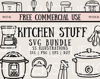55 Küchengeräte SVG Bundle