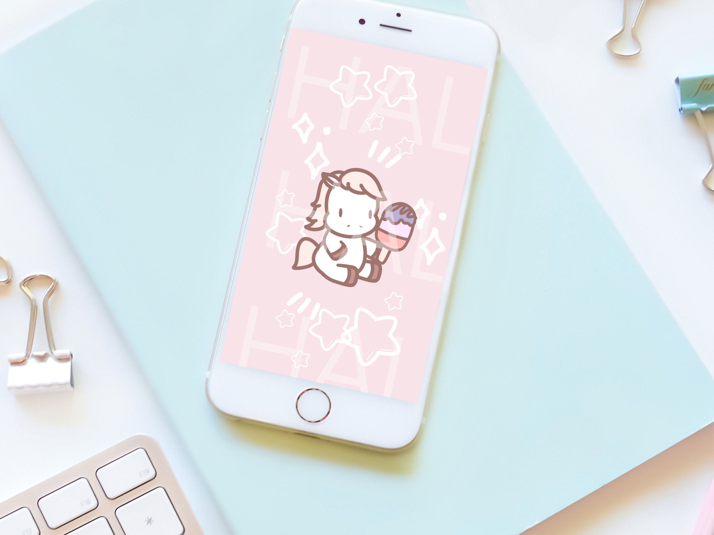 42 Cute Kawaii Horses Procreate Stamps Brush Set - Etsy