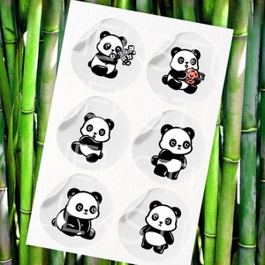 45 Pandas SVG Bundle - Cute Kawaii or Chibi Panda Images in SVG, Png ...
