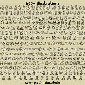 600+ Animal SVG Bundle - Cute Kawaii Animals in SVG, Png, Dxf, or Eps ...
