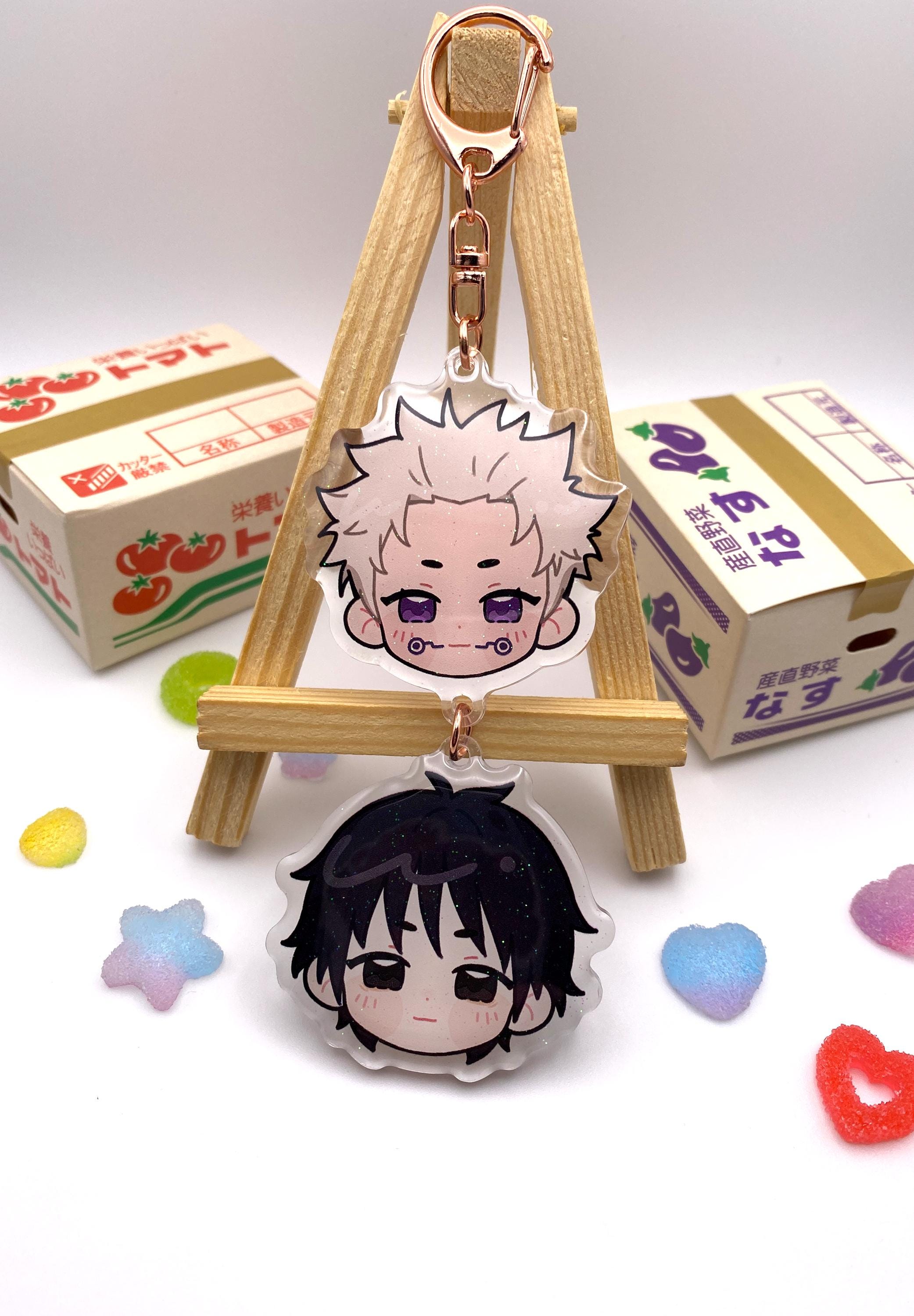 Inuokko Connected Keychain W/ Glitter Epoxy - Etsy
