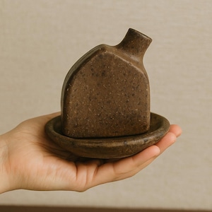 Handwerkliche Keramik Weihrauchbrenner: Wabi-Sabi Meditation Geschenk für Mindful Home Decor