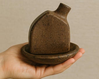 Handmade Ceramic Cone Incense Holder – Wabi-Sabi Pottery Zen Home Decor