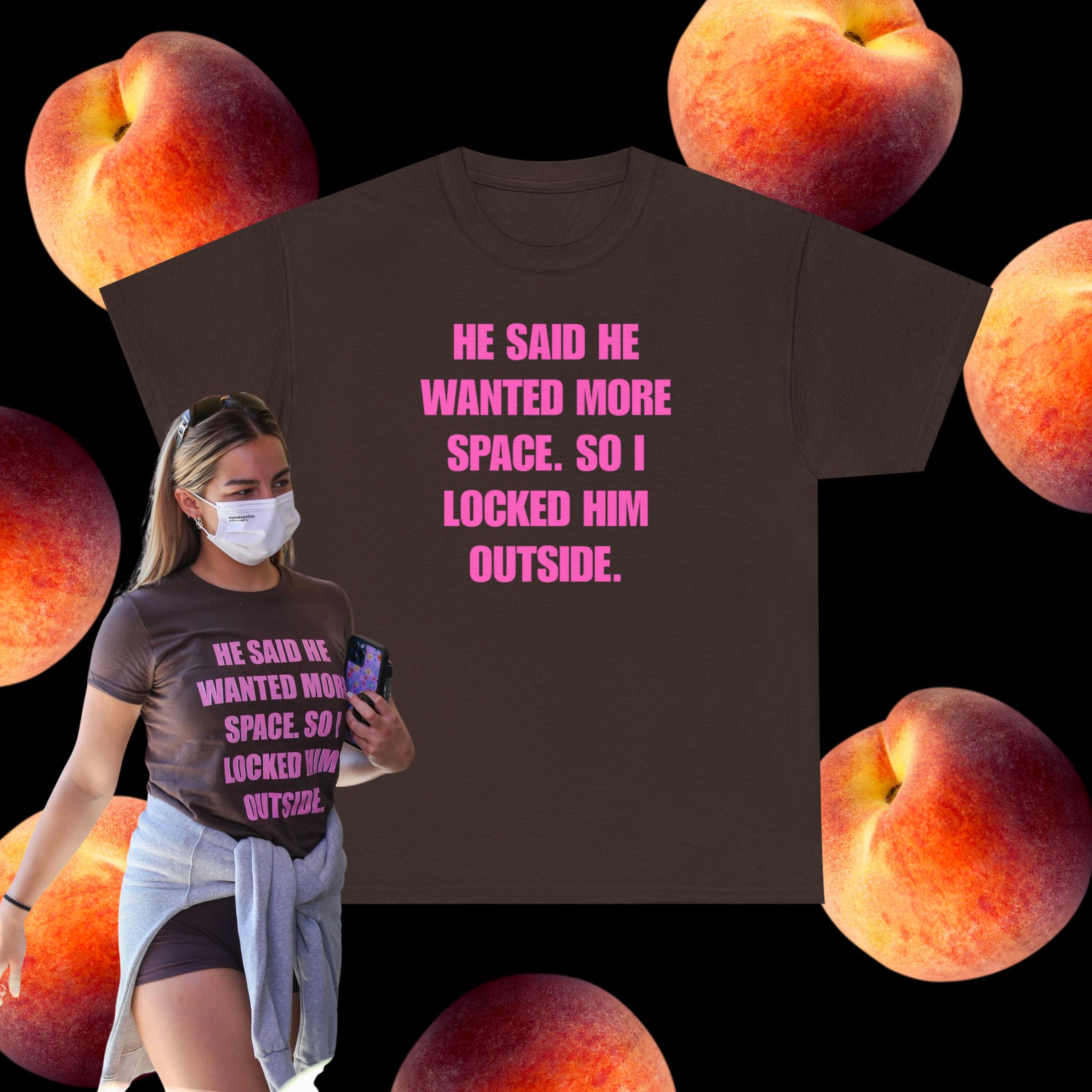Addison Rae Inspired Graphic T-Shirt, 2000s y2k Baby Tee, More Space Locked Him Outside, Funny Trendy Top, Viral Gift for Her, Celebrity Tee