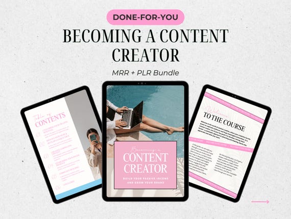 Content Creator Guide: MRR & PLR Resellable Digital Download