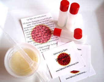 Make Your Own Lip Balm Kit - Choose from 14 Flavors