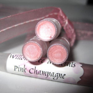 Roze champagne: volledig natuurlijke minerale lipgloss