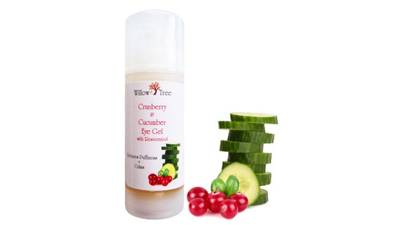 Cranberry & Cucumber Eye Gel with Resveratrol- 1 oz. Organic and Natural
