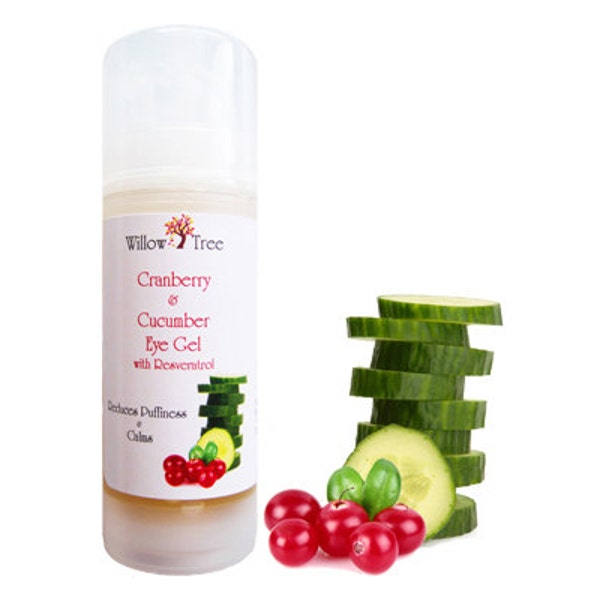 Cranberry & Cucumber Eye Gel with Resveratrol- 1 oz. Organic and Natural