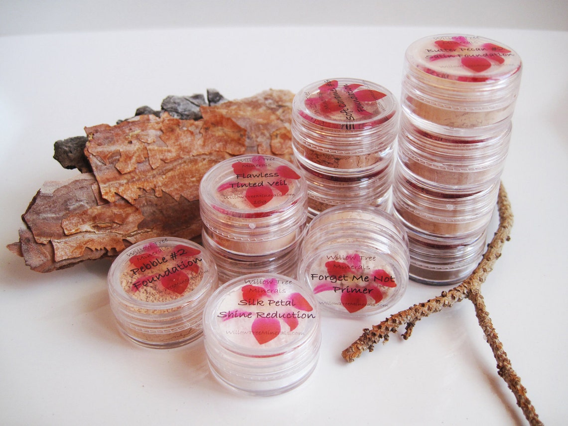 Three 3g Sample Jars Pure and Natural Mineral Makeup Etsy