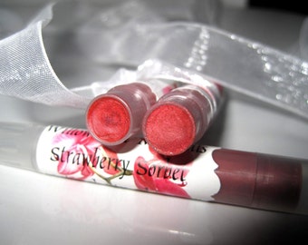 Strawberry Sorbet - All Natural Mineral Lip Shimmer