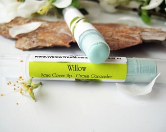 Willow - Natural Green Acne Cover Up Cream Concealer -Twist Tube