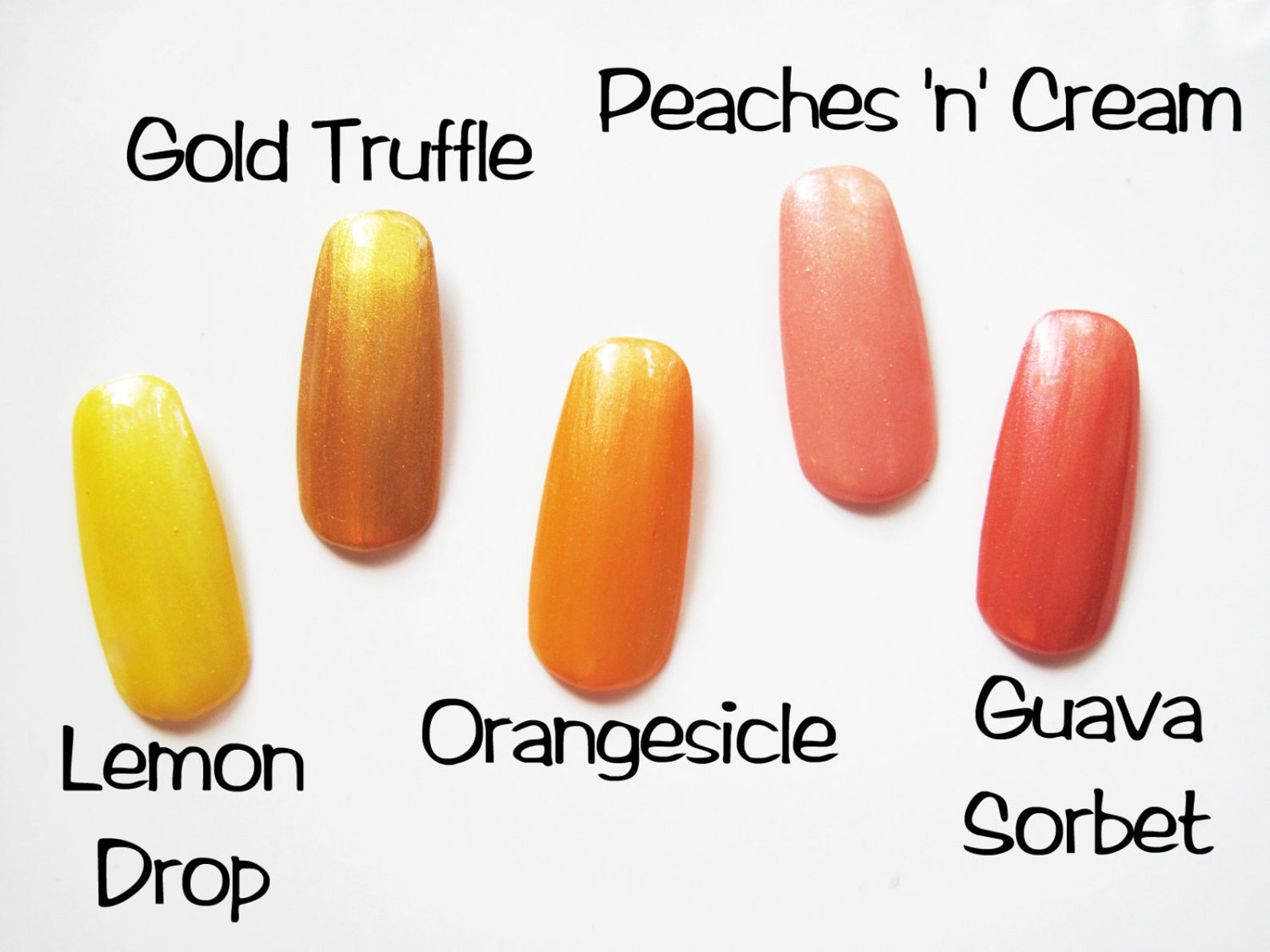 Orangesicle Natural Nontoxic Nail Polish Etsy