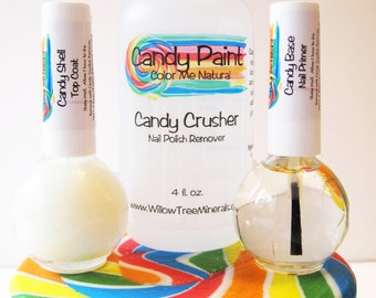 Candy Paint - Natural Non-toxic Nail Primer - Top Coat - and Remover