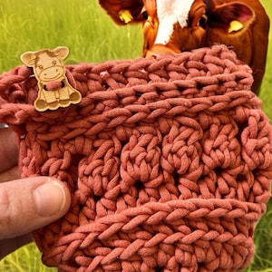 Farm Animal Mug Cozy: Button Partridge Coffee Cup Sleeve