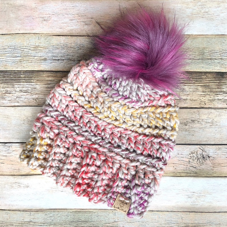 Various colors Oakland Chunky Hat and Cowl Set Pompom Beanie and Scarf Set Womens Christmas Gift Set Warm Winter Fashion