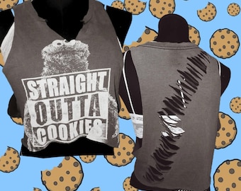 Camisa desgastada Straight out of Cookies
