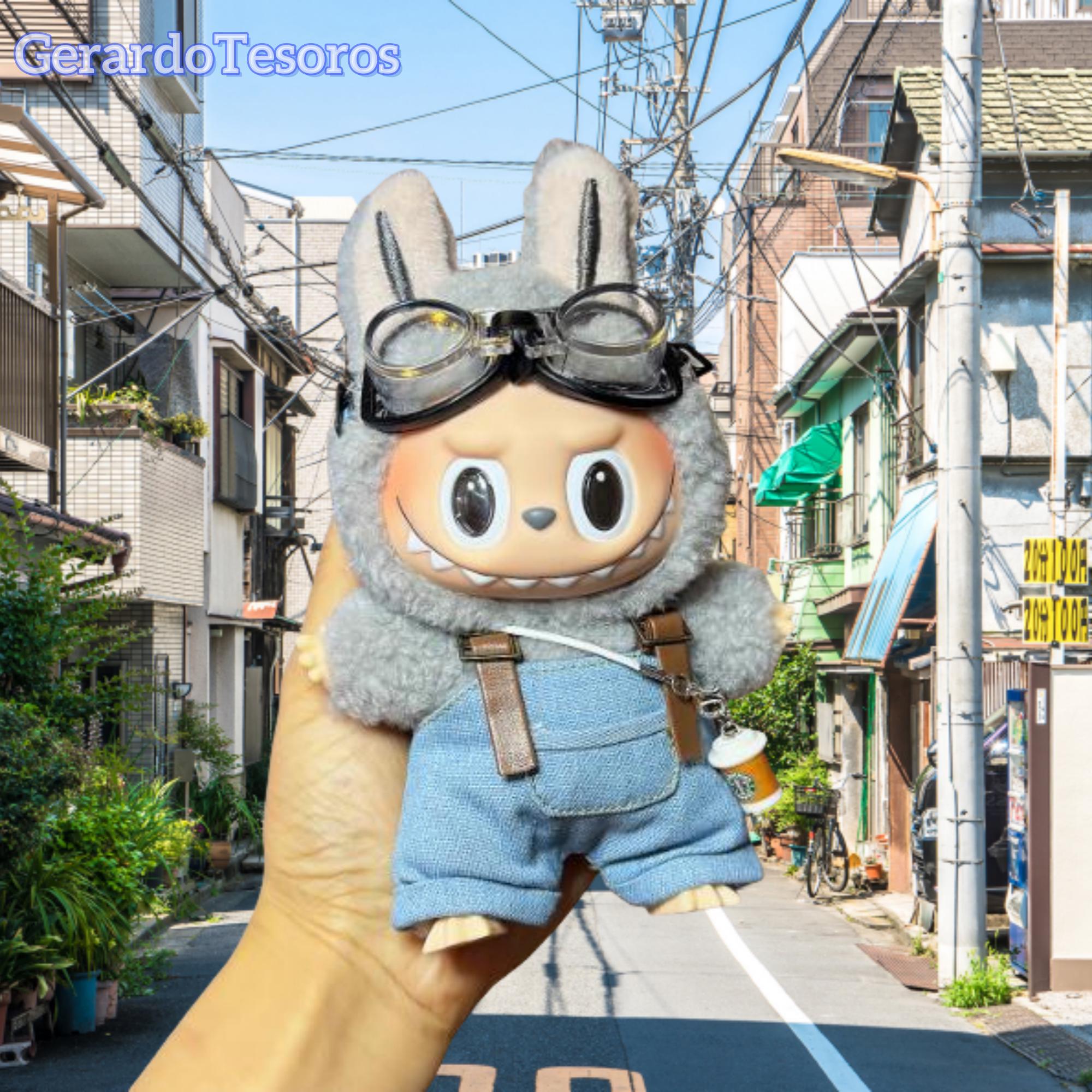 カメラ/コーヒーカップ付きラブブスーツ、1/2/3世代ラブブ服、15