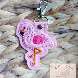 Flamingo Keychain Bag Fob