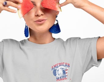 American Made Graphic Tee, Patriotic Unisex Jersey T-Shirt