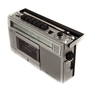 ON SALE Vintage Cassette Tape Player Recorder Radio Geek Chic image 3