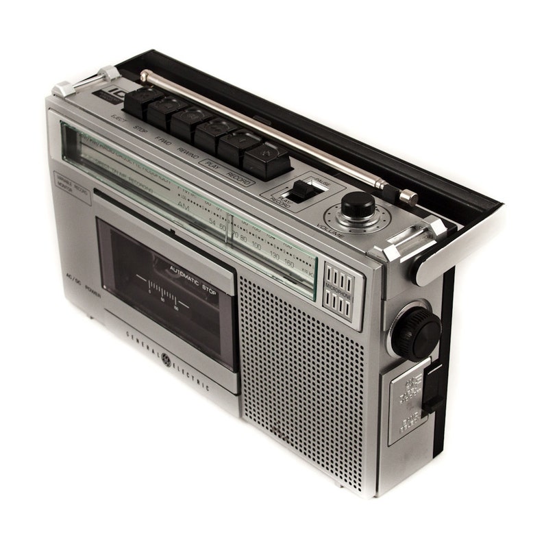 ON SALE Vintage Cassette Tape Player Recorder Radio Geek Chic Etsy