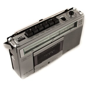 ON SALE Vintage Cassette Tape Player Recorder Radio Geek Chic image 5