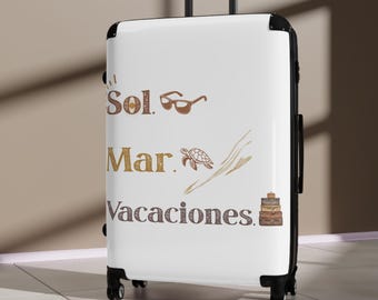 Stylish Travel Suitcase with Tropical Vibes - Perfect for Vacation Adventures!