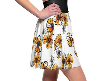 Falda skater floral para mujer: moda de verano con estilo