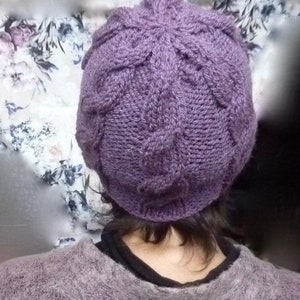 Lovey Hat Knitting PATTERN Super-easy pattern, knit either in-the-round or flat instructions for both, Aran yarn PDF image 4