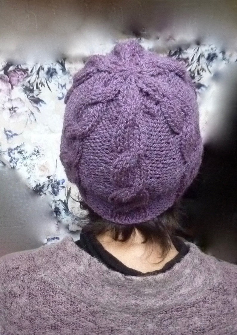 Lovey Hat Knitting PATTERN Super-easy pattern, knit either in-the-round or flat instructions for both, Aran yarn PDF image 4