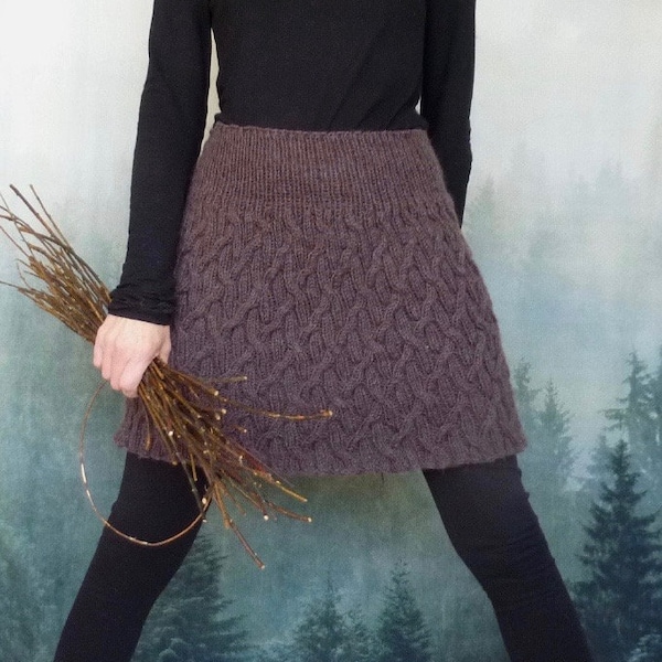 Ancestors Rock Knitting Pattern - stricken Sie JEDE Größe, verwenden Sie jedes Garn, einfach zu stricken, leicht zu tragender Strickrock (PDF)