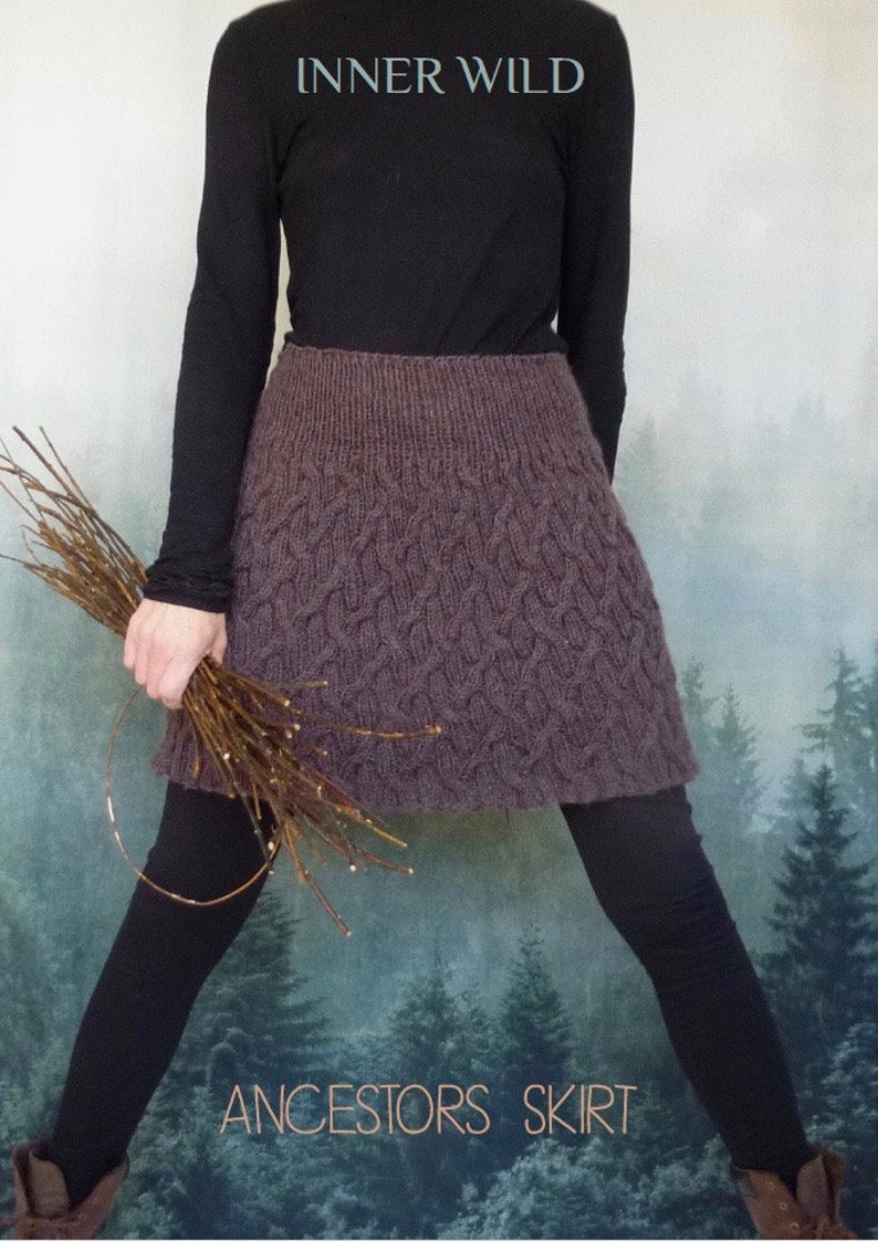 Ancestors Skirt Knitting Pattern Knit Any Size Use Any Etsy
