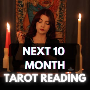 Previsioni psichiche sul futuro a 10 mesi / Lettura dei tarocchi / Lettura spirituale sull'amore e sulle relazioni / Consegna in un'ora / Lettura media