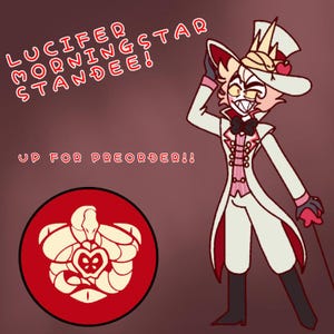 PREORDER LUCIFER MORNINGSTAR standee! | Hazbin hotel