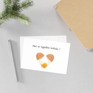 Eggcellent Geburtstagskarten | Fine Art Grusskarten | Lustige Geburtstagswünsche | Einzigartige Ei-Themakarten | Ei Liebhaber Geschenke, künstlerische Postkarten