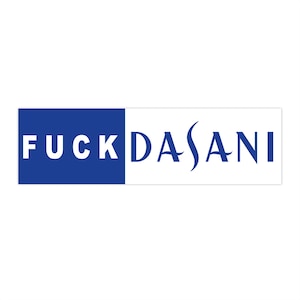 Hydration Rage Sticker | F**k Dasani | Funny Anti-Water Brand Bumper Decal
