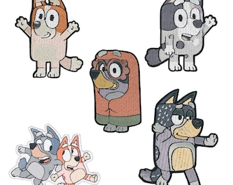 Bluey Iron On Patches